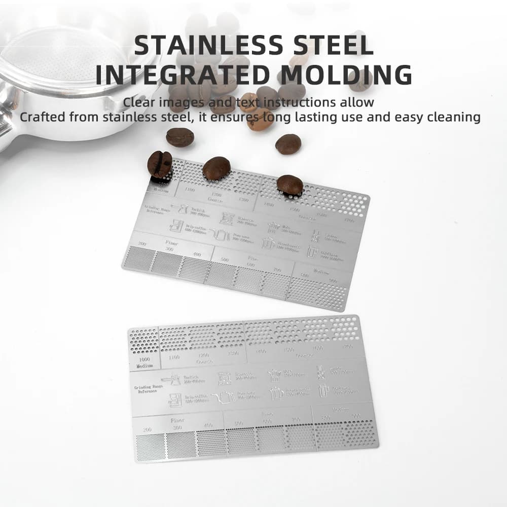 بطاقة مرجعية للقهوة أدوات عصا قياس القهوة من المعدن ملحق مطحنة قهوة - 5