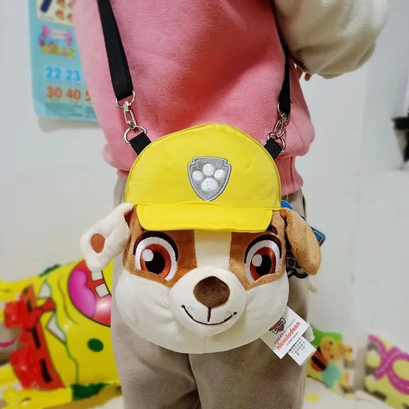 Official PAW Patrol Children Plush Shoulder Bag Chase Marshall Rubble Small Crossbody Thermal Lunch Bag Super Cute Toy - 5