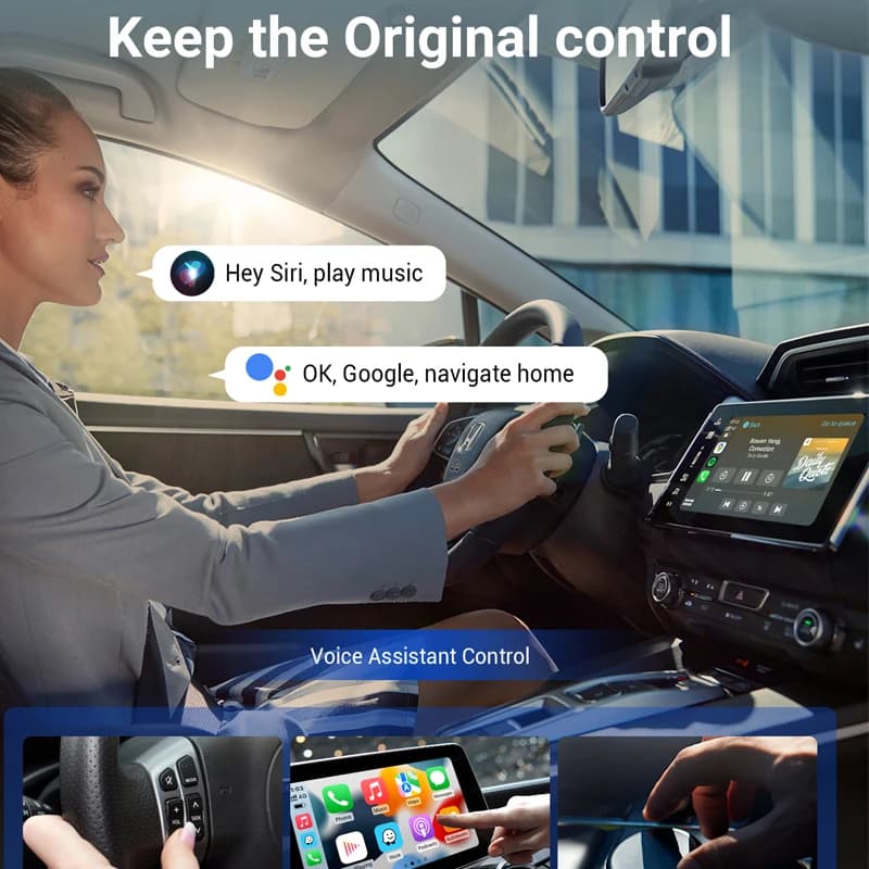 OTTOCAST Play2Video Pro Android Ai Box Pro Built in YouTube Netflix Tiktok IPTV Wired to Wireless CarPlay Car Accessories - 6