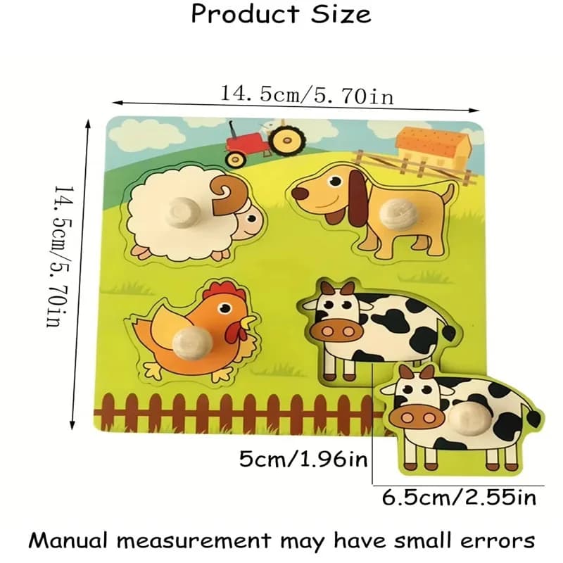 Baby Montessori Puzzles Wooden Toys for Children 1 2 3 Years Educational Learning Kids Games Child Birthday Gifts - 5