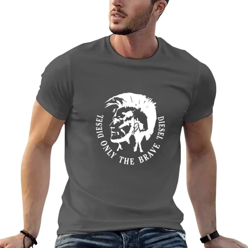 قميص قطني رجالي جديد 2025 مريح بياقة دائرية مطبوع مقاس كبير ملابس للجنسين هاراجوكو ريترو ملابس شارع كاجوال - 2