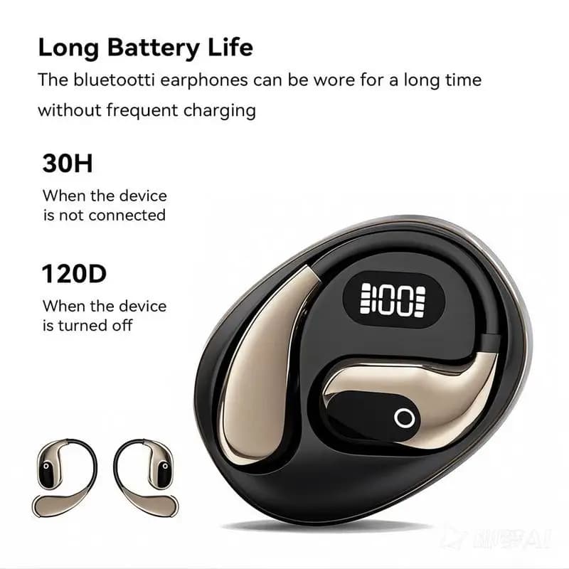 سماعات رأس بلوتوث ذكية لاسلكية 144 لغة مترجم في الوقت الفعلي AI HiFi سماعات أذن سفر منخفضة الكمون ENC سماعات أعمال - 5