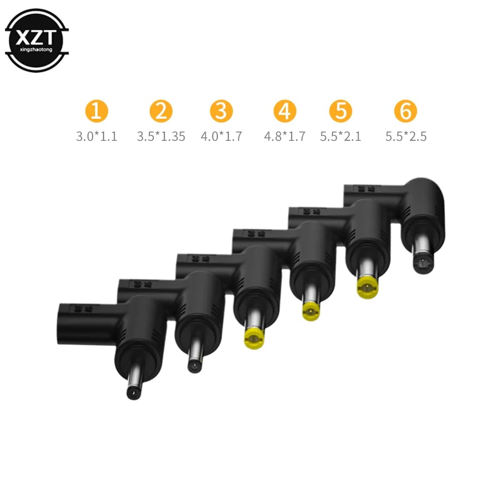 محول طاقة عالمي USB C نوع C PD يدعم 5 فولت و9 فولت و12 فولت - محول شحن مع جاك تيار مستمر لأجهزة التوجيه والأجهزة اللوحية - 4