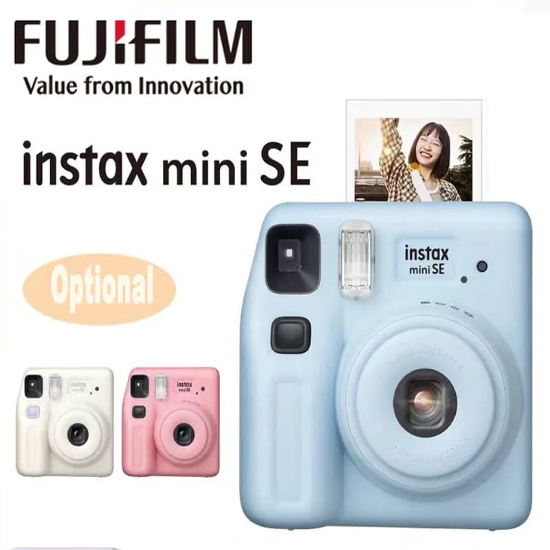 Mini Instant Camera Mini SE Fujifilm Instax Mini SE Camera Film Cam Auto-focusing Wrist Strap Birthday for Girl or Boys Gift - 2