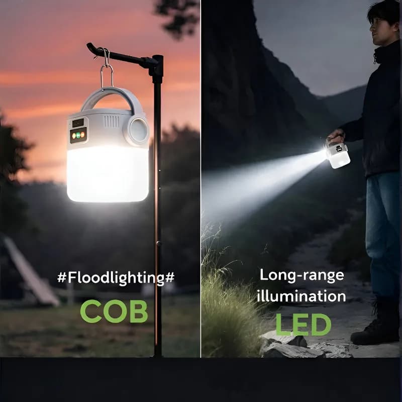 Solar Camping Lantern USB Rechargeable Outdoor Portable Waterproof Emergency Light for Hiking Backpacking Tent Activities - 5