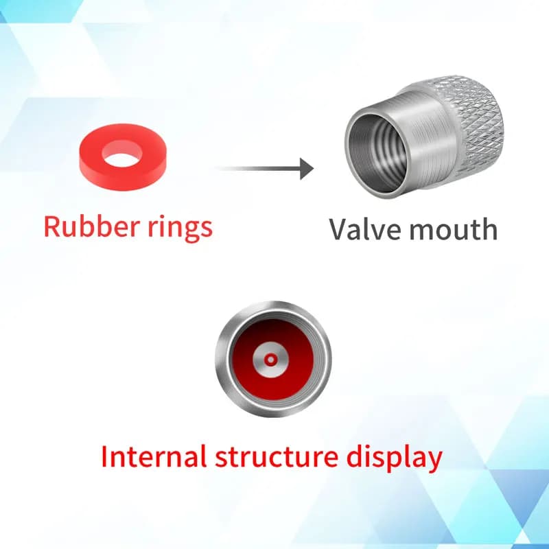 أغطية صمامات هواء الإطارات بشعار اختبار الموظ/العلم السويدي لسيارات فولفو V40 V60 XC40 XC60 XC90 C30، 4 قطع - 5