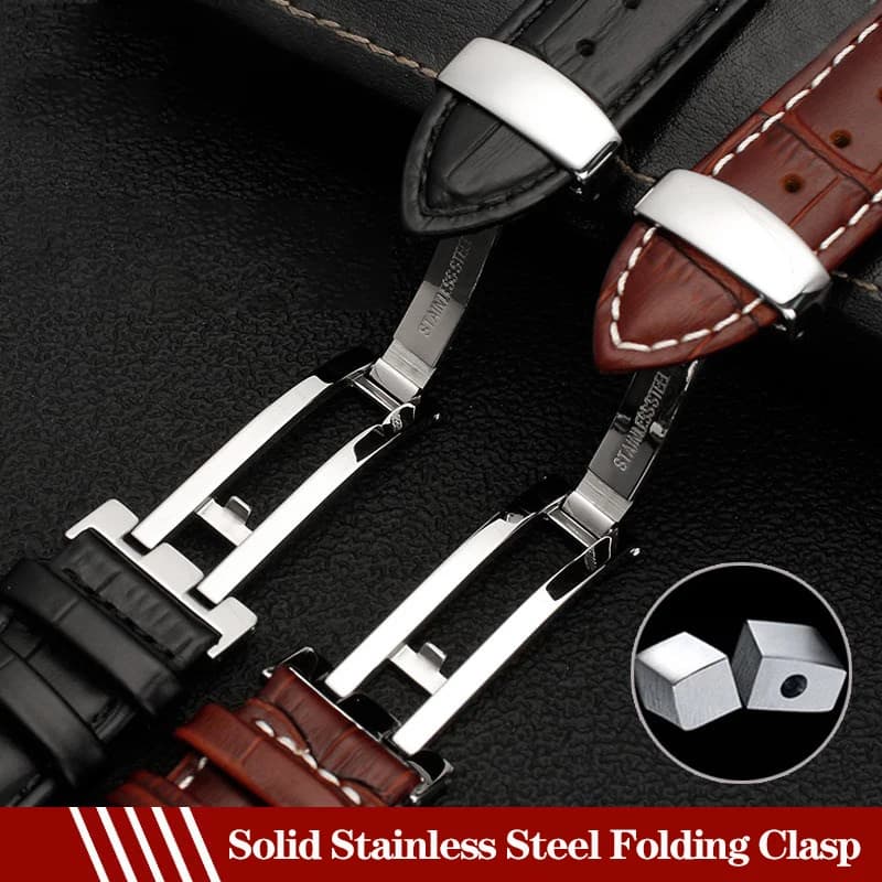 20mm 22mm Genuine Leather Watchband Casio BEM-501 506 307 EDIFICE Series EFB-530 MTP-1303 Watch Band Bracelet Strap Black Brown - 3