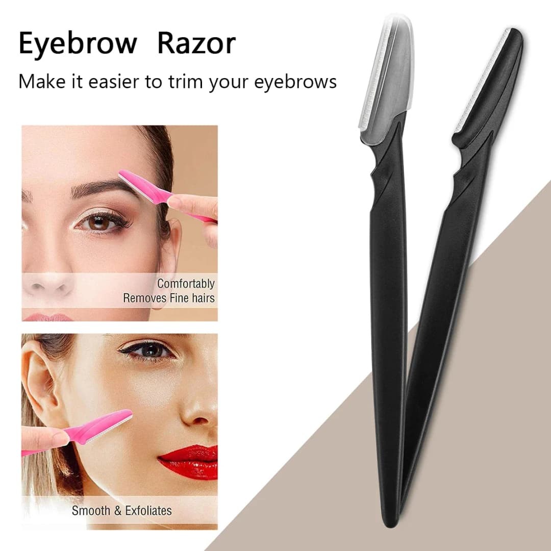 10/30/40Pcs Eyebrow Razor Facial Razor for Women Multipurpose Exfoliating Dermaplaning Tools with Precision Cover Safety Beauty - 4