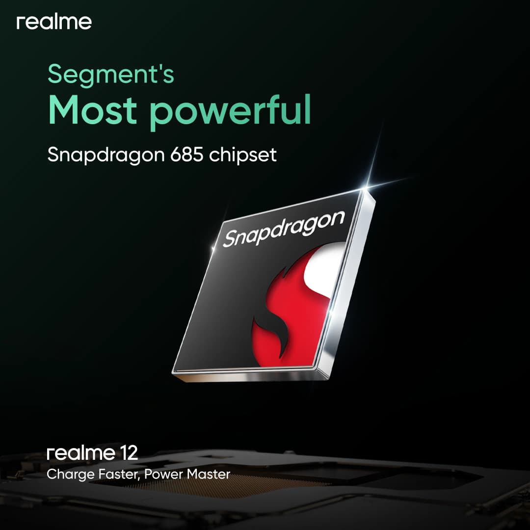 تخفيضات: هاتف realme 12 4G بكاميرا Sony OIS بدقة 50 ميجابكسل، معالج Snapdragon 685، شاشة AMOLED مقاس 6.67 بوصة بمعدل تحديث 120 هرتز، شحن 67 واط، NFC - 6
