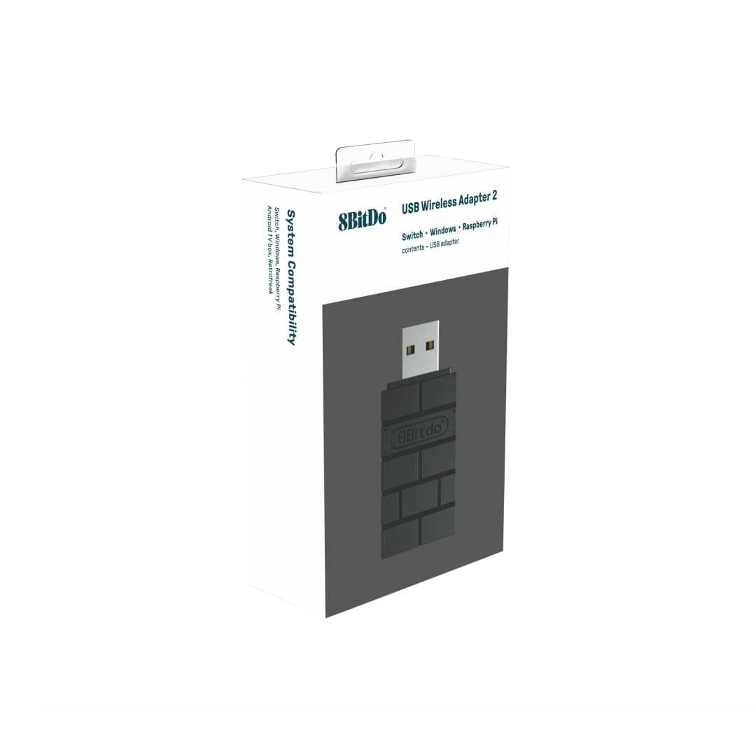8BitDo محول بلوتوث لاسلكي USB 2 مستقبل لسويتش NS 1, 2 PS1 Mini Windows ليد تحكم PS4 PS5 Xbox Series X/S - 6