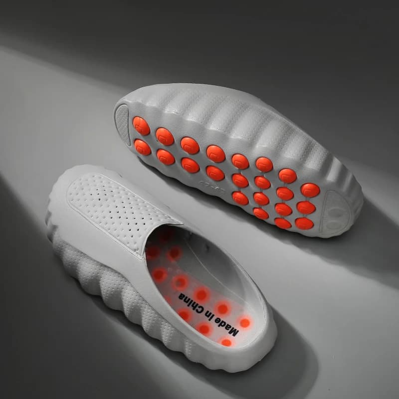 Summer Men's Massage Slippers Indoor Outdoor Sandals Beach Comfortable Soft Slides Clogs Casual Shoes Men Women Home Slippers - 3