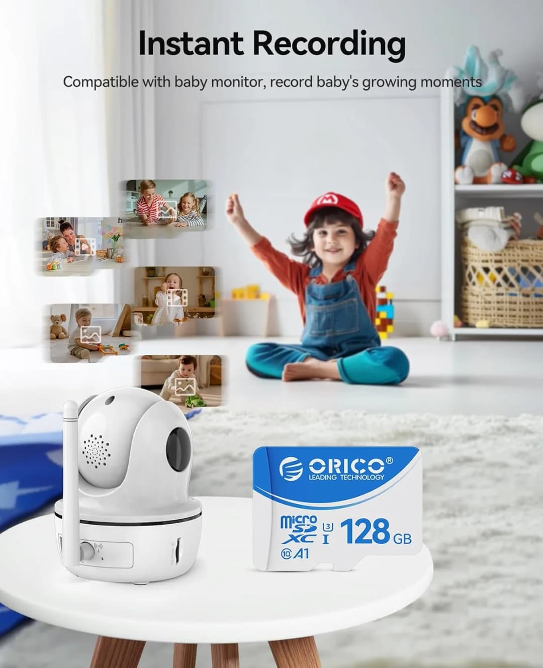 بطاقة ذاكرة ORICO T3 128GB microSDXC UHS-I، قراءة 70 ميجابايت/ثانية، كتابة 60 ميجابايت/ثانية، تسجيل 4K UHD، U3، Class10، V30، A1، مايكرو إس دي للكاميرا - 2