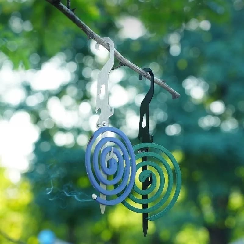 Multifunctional Mosquito Coil Holder Foldable Camping Tool with Bottle Opener Ruler Wrench Aromatherapy Clip Outdoor Gear - 6