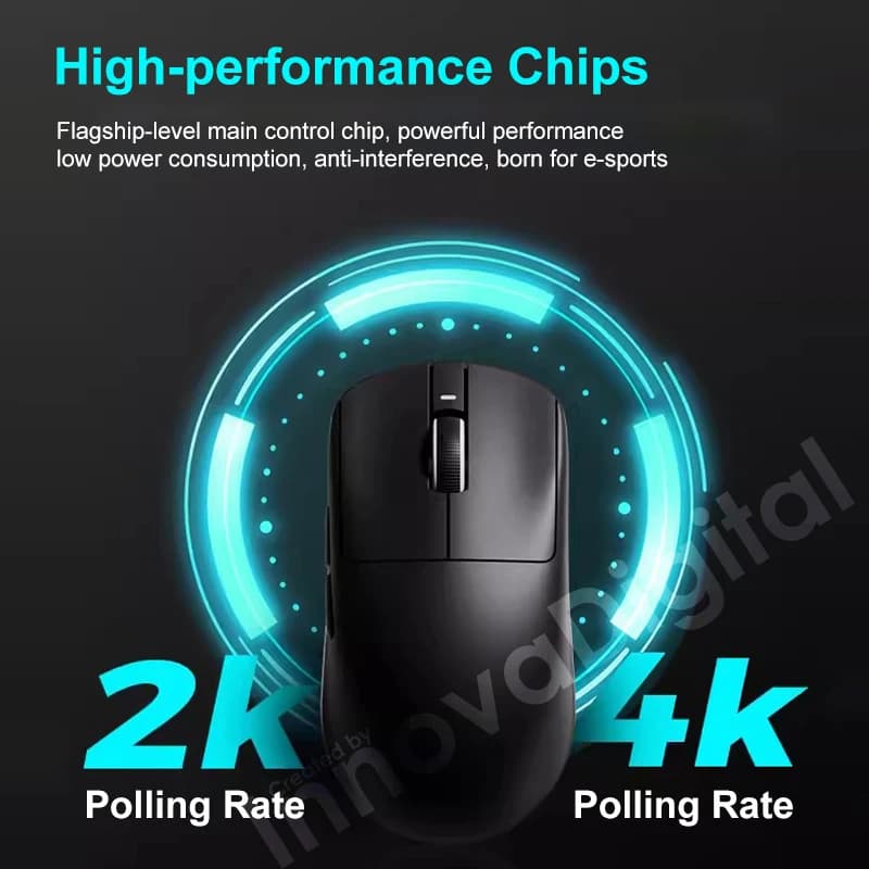 فأرة ألعاب لاسلكية ATK VXE Dragonfly R1 Pro MAX مع مستشعر PAW3395 R1 SE Plus، فأرة مخصصة للرياضات الإلكترونية وألعاب إطلاق النار، قابلة لإعادة الشحن وخفيفة الوزن - 3