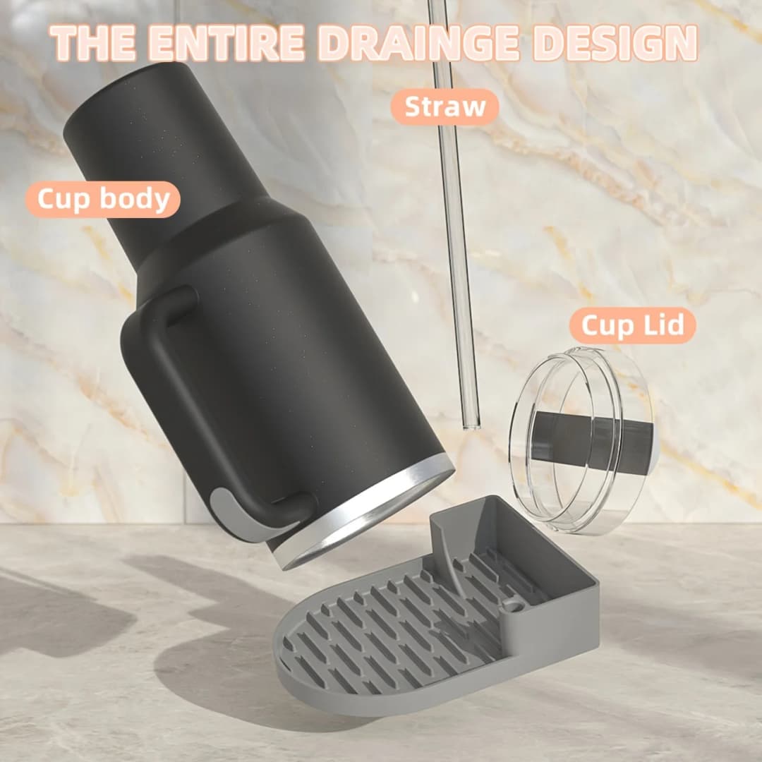 لستانلي كوب سيليكون تجفيف الرف كوب ماء استنزاف تجفيف المنظم استنزاف حامل حامل مفيد إمدادات المطبخ المنزلية