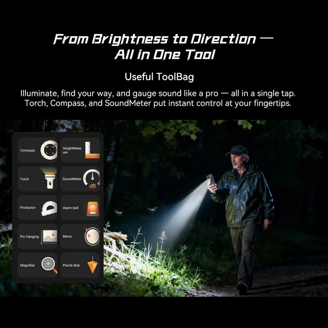 Blackview FORT 2 Rugged Phone 6.56" HD+ IPS Display MediaTek Helio G81 Processor Telephon Portable 5000mAh Smartphone Android 15 - 3