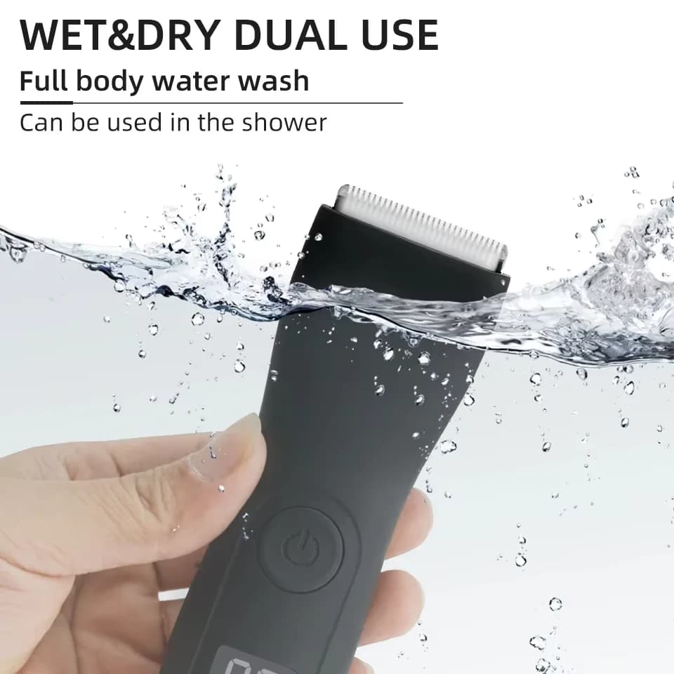 Mens Body Hair Trimmer for Men Balls Women Lady Shaver Hair Removal Bikini Trimmer Groin & Body Shaver Groomer Arm Beard Razor - 4