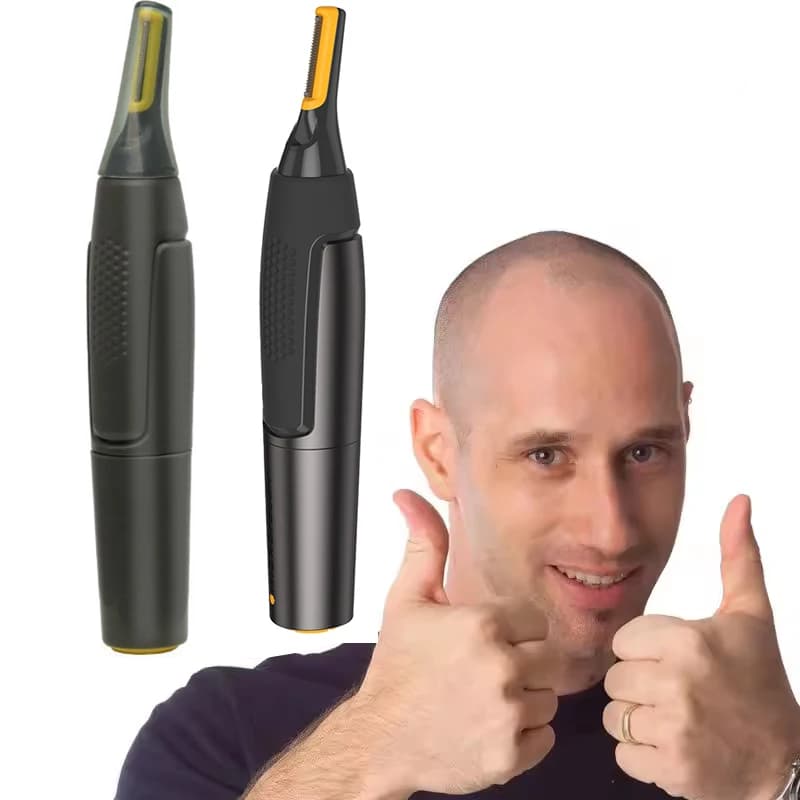 أداة تشذيب دقيقة للغاية كهربائية لشعر الأنف، محمولة صغيرة لتشذيب الأذن، ماكينة حلاقة شعر الأنف مقاومة للماء وآمنة