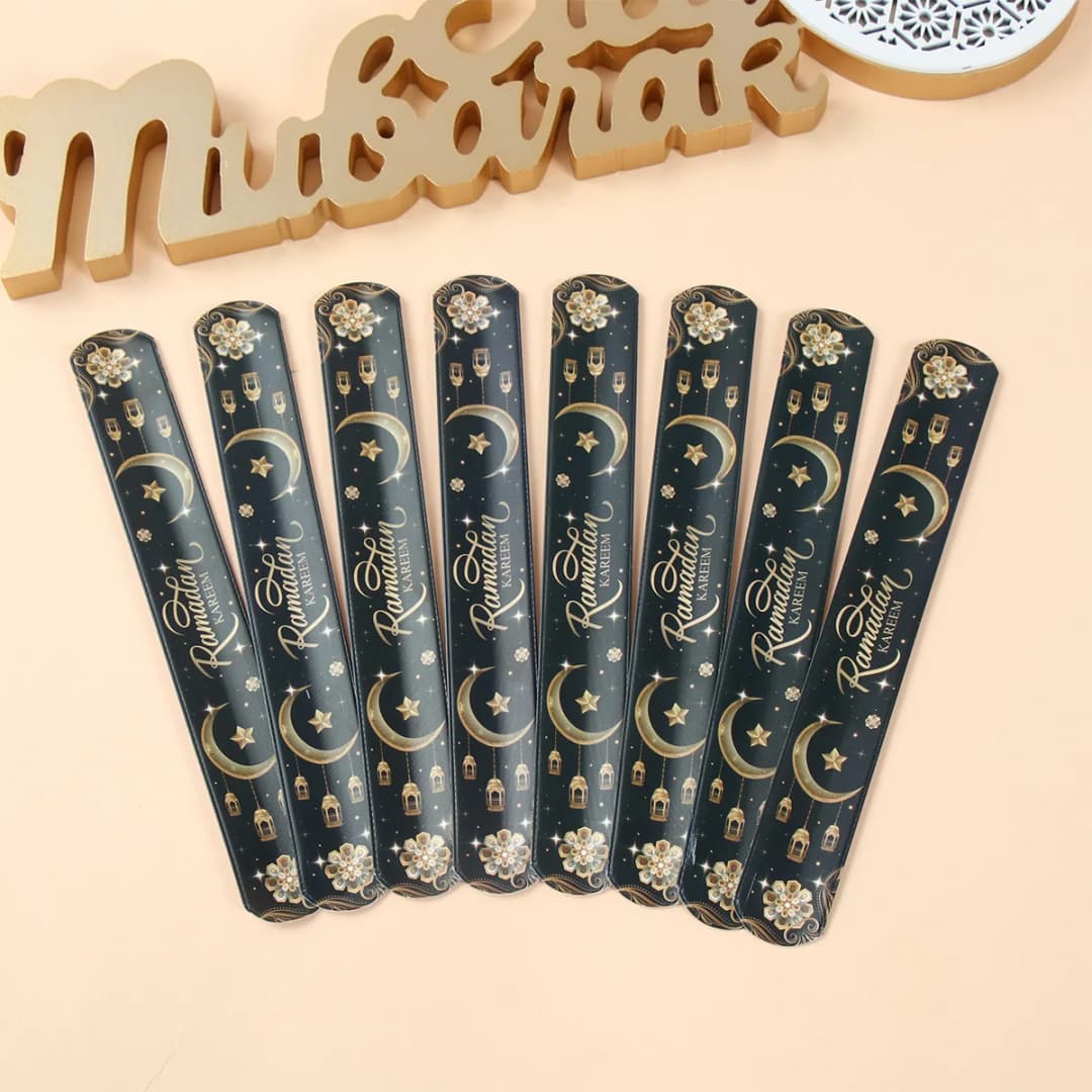 12pcs EID Mubarak Papa circle Bracelet Ramadan Decoration 2025 Islamic Muslim Party Supplies Eid Al Adha Gift Ramadan Kareem - 5