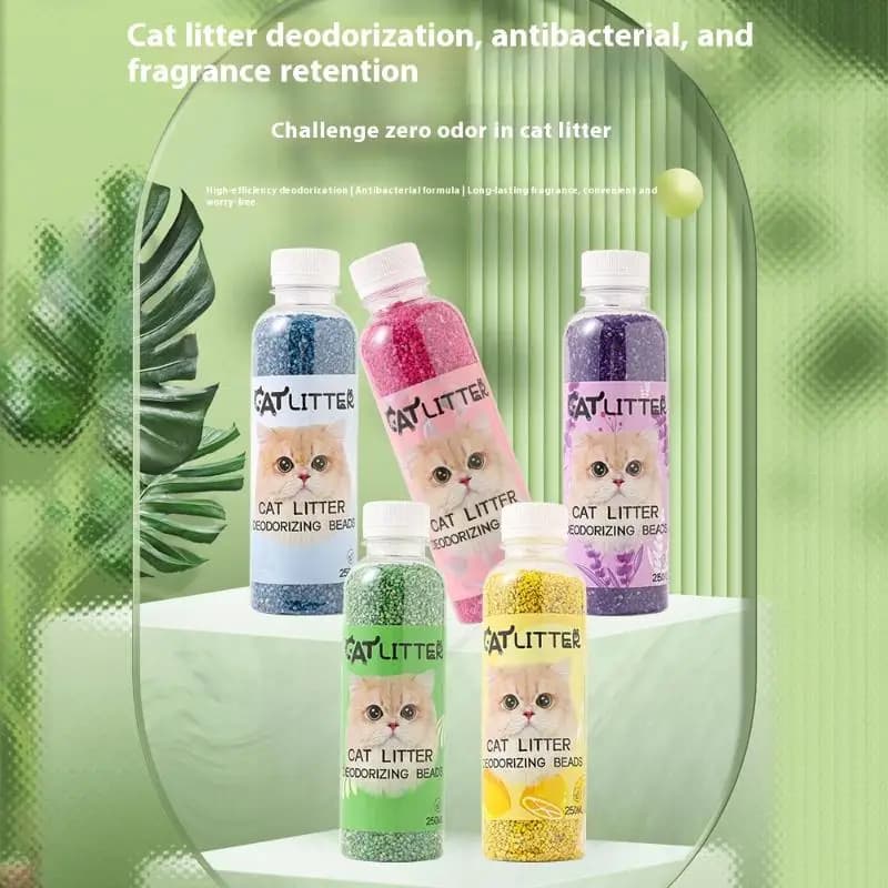 Cat Litter Deodorizing Beads Toilet Granules Litter Box Long Lasting Freshness Air Purification Deodorizer Pet Cleaning Products - 2