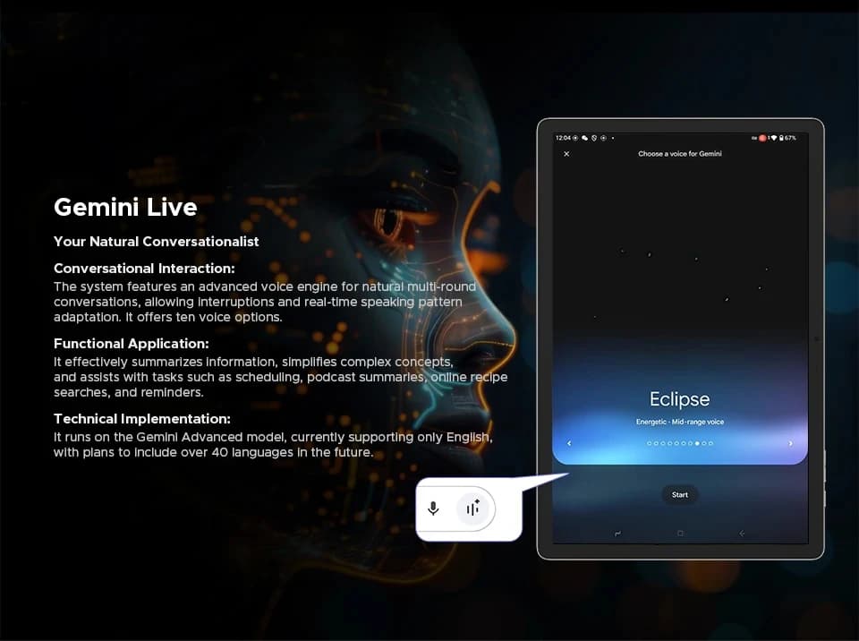 جهاز لوحي DOOGEE Tab E3+ بشاشة 12 بوصة FHD+ ونظام أندرويد 15 وذاكرة 32 جيجابايت (8+24) و256 جيجابايت وبطارية كبيرة 8800 مللي أمبير ومعالج Helio G100 وGemini AI - 4