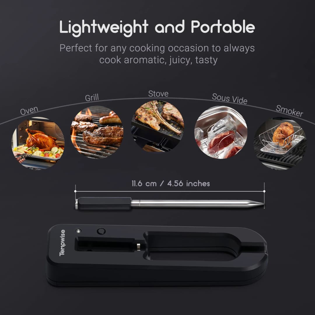 New Wireless Meat Food Thermometer for Oven Grill BBQ Smoker Kitchen Smart Digital Bluetooth Barbecue Thermometer Temperature - 6