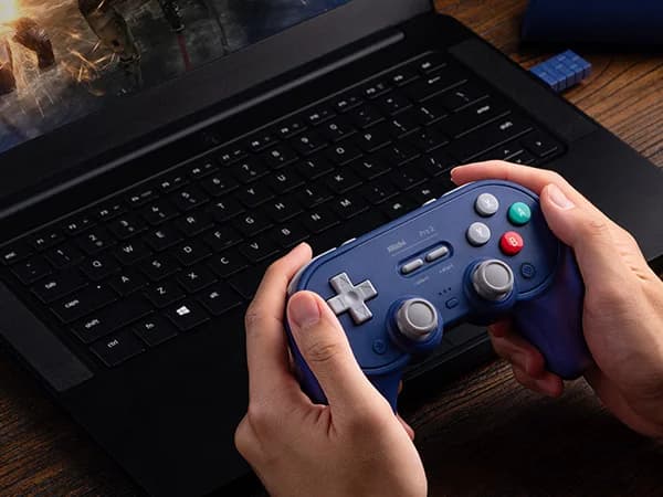 8BitDo - Pro 3 Bluetooth Controller for Switch 1/2 Windows, Apple, with TMR Joysticks, Switchable Triggers, Swappable Button - 4