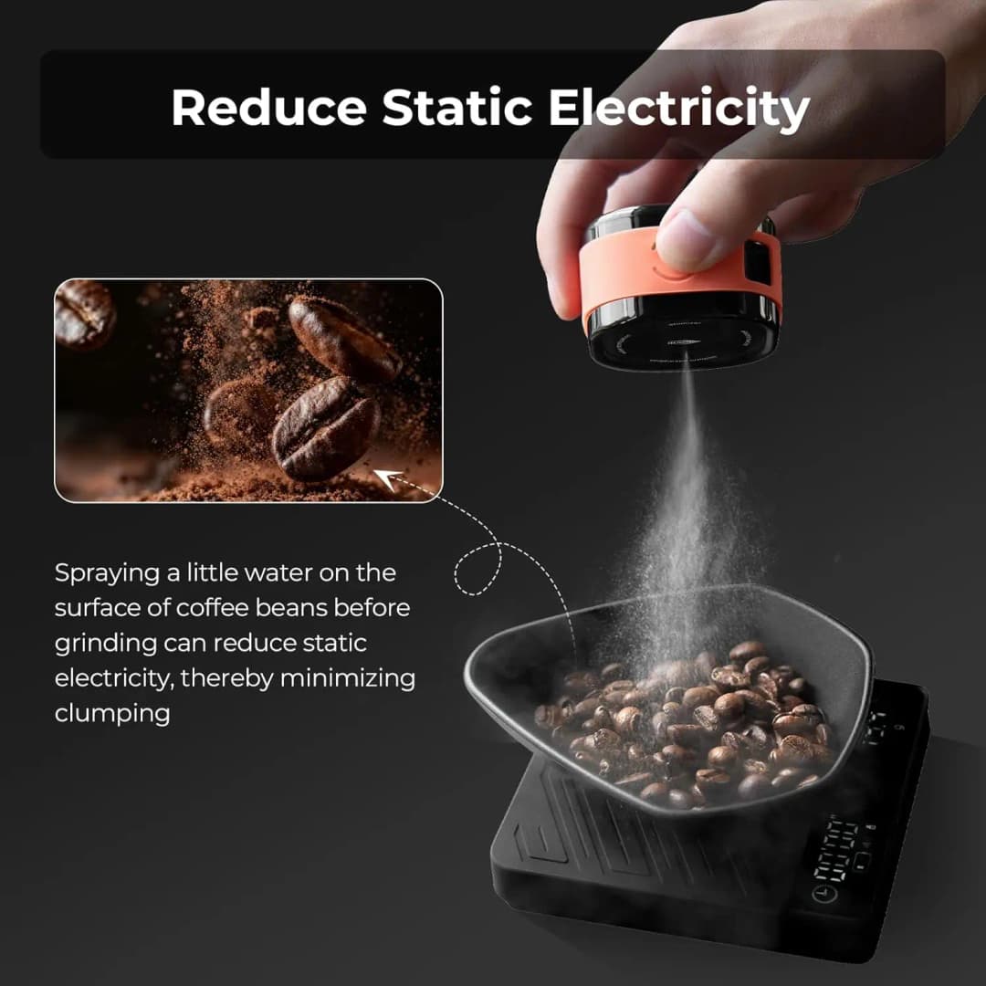 IKAPE Coffee Bean Atomizer,20ml Anti-Static  Automatic Spray Bottle,Espresso Machine Accessories,Coffee Lover Gift - 4