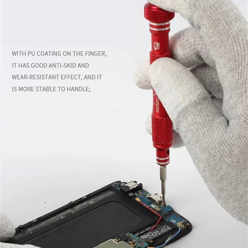 ميكانيك AS02 قفازات ألياف كربون مضادة للكهرباء الساكنة بطبقة طلاء PU قفازات حماية لإصلاح أجزاء الهاتف المحمول الإلكترونية - 4