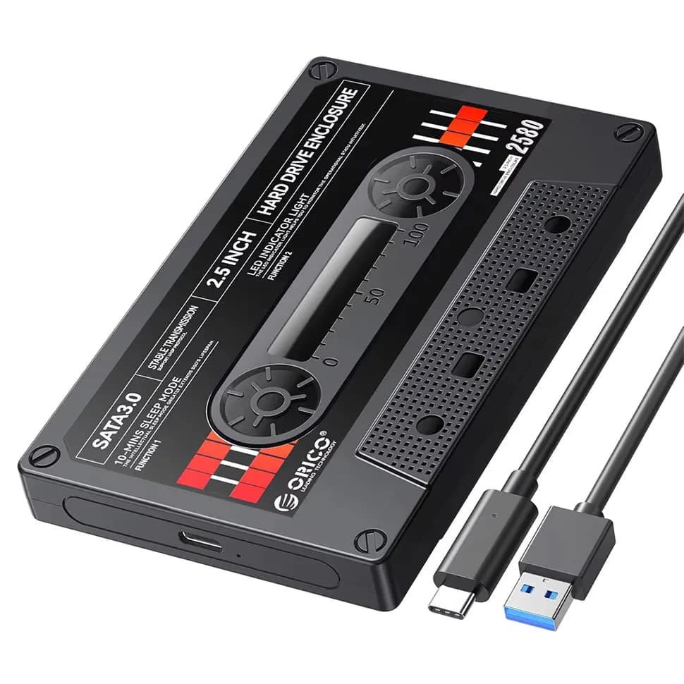 ORICO USB C SATA III كلاسيك SSD HDD6Gbps 2.5 بوصة غطاء القرص الصلب صندوق تخزين خارجي مضاد للصدمات للكمبيوتر المحمول - 6