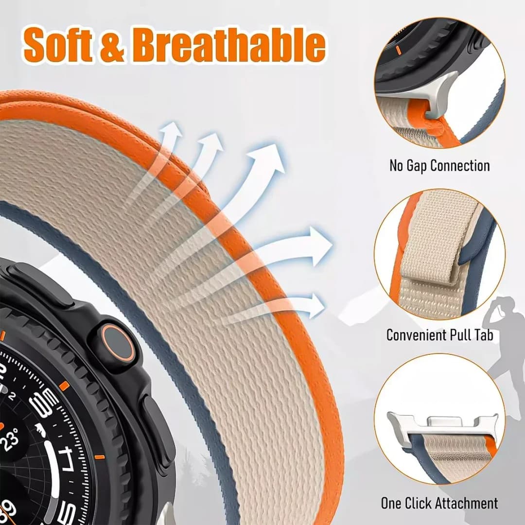 Nylon Straps For Samsung Galaxy Watch 8/8 Classic  40 44mm 46mm Smartwatch Watchband Sport Loop Bracelet For Galaxy Watch 8 Band - 3