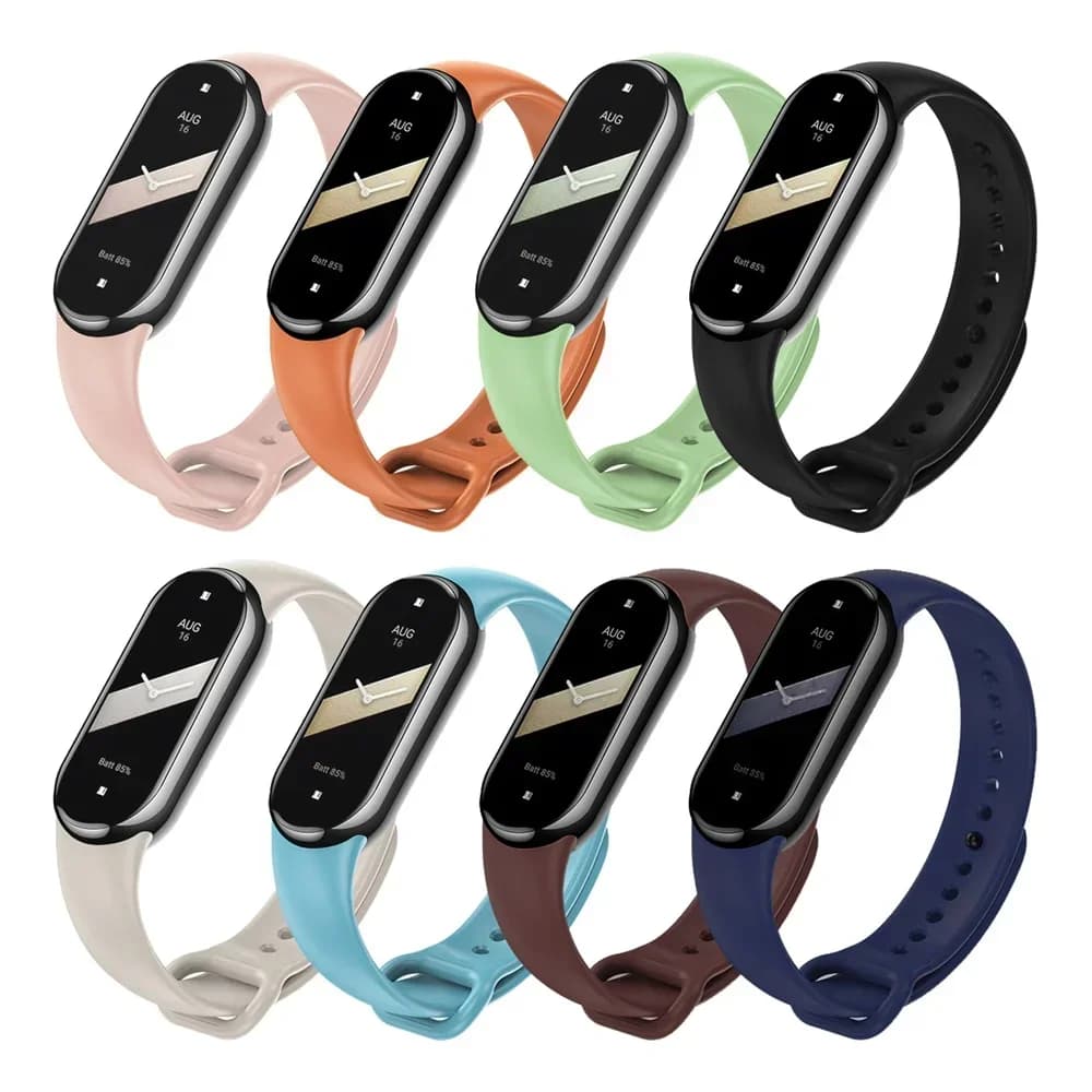 حزام ساعة لـ Xiaomi Mi Band 8-9 NFC سوار ملحقات الرياضة سيليكون Smartwatch معصمه correa Mi Band 8-9 النسخة العالمية - 4