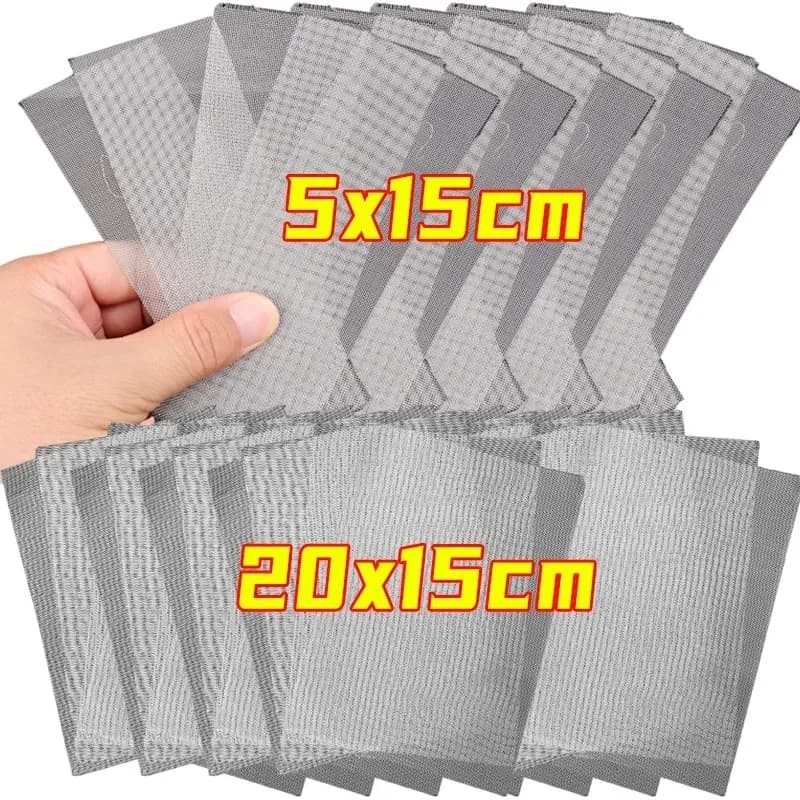 5/10/15/20PCS Stainless Steel Repair Mesh Hole Crack Patches Trimmable Welding Wire Mesh Car Bumper Repair Welding Accessories - 4