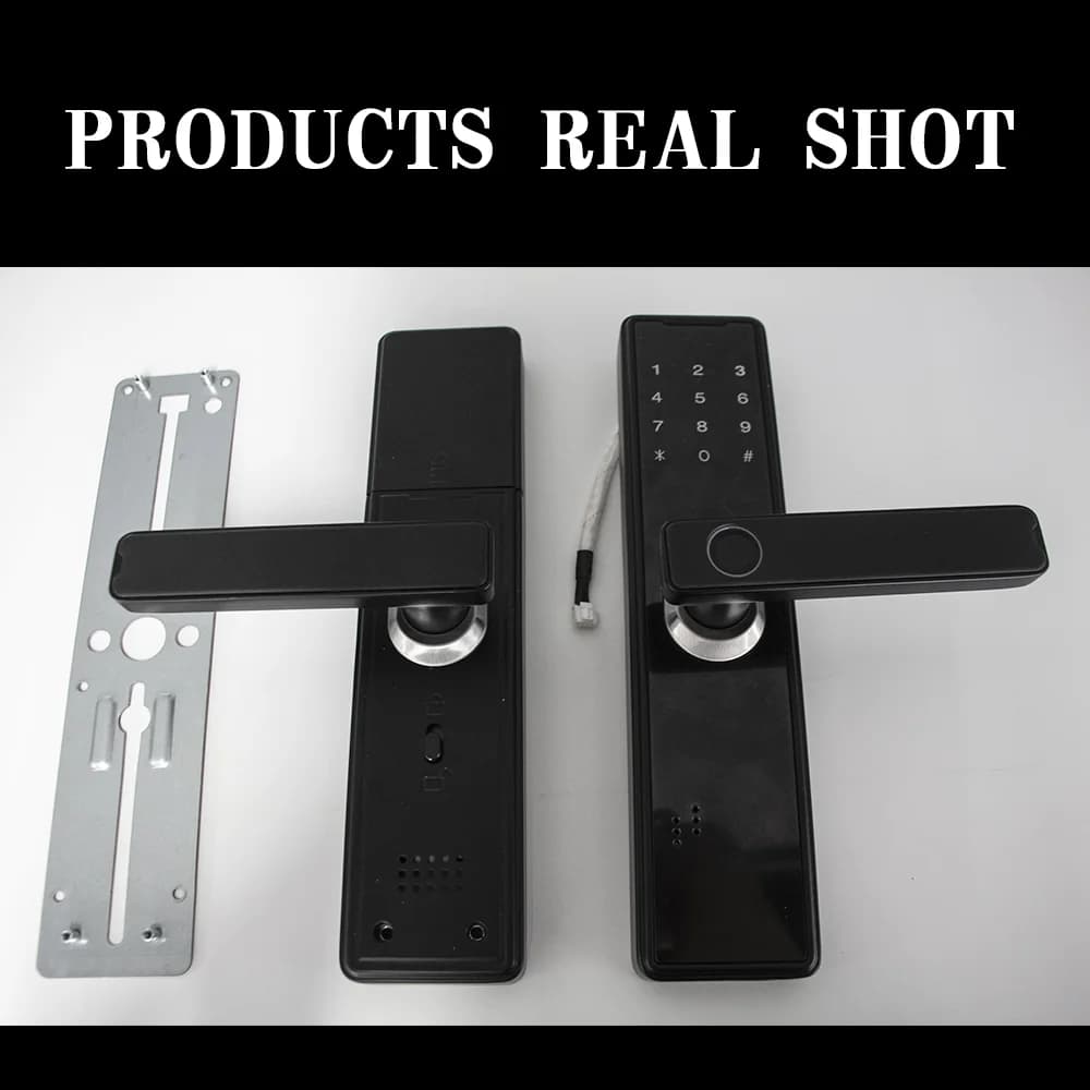 بلوتوث تويا التطبيق قفل ذكي البيومترية بصمة قفل الباب فتح قفل بدون مفتاح قفل الباب الإلكتروني - 4