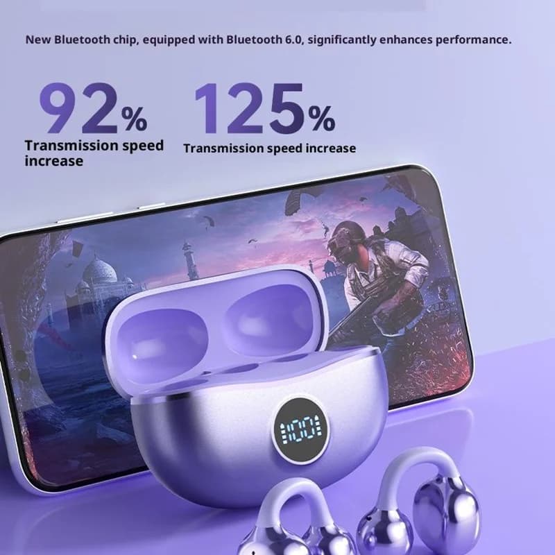 سوني الأصلي، كليب الأذن OWS، سماعة بلوتوث لاسلكية، كليب الأذن، سماعات رياضية، سماعة ألعاب، صوت محيطي HIFI مع ميكروفون - 4