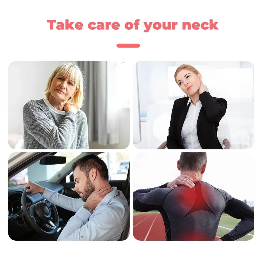 Tourmaline Neck Brace Self-heating Belt Wrap Cervical Protector Magnetic Therapy Support Wrap Band Pain Relief Health Care - 5