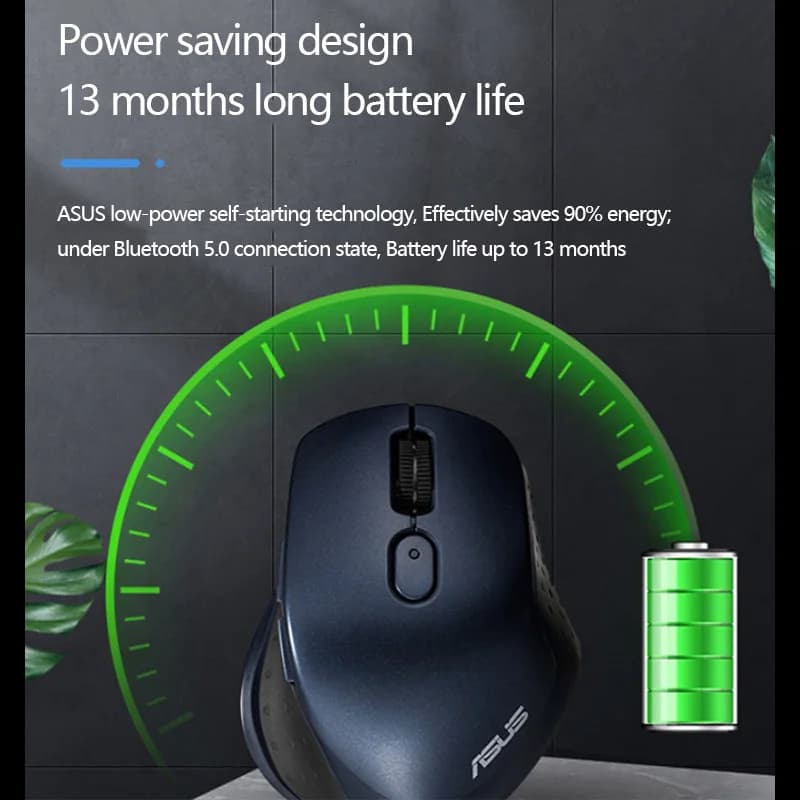 ASUS MW203 Silent Mouse Wireless Bluetooth Mouse Home Office Computer Wireless Mouse - 4