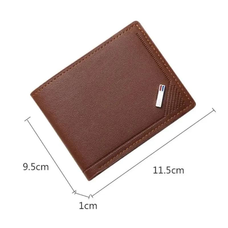 Engrave Custom Name Men's Short Frosted Leather Wallet Multi-Slot Coin Pocket Holder Men's Wallet Birthday Gift  Anniversary Day - 5