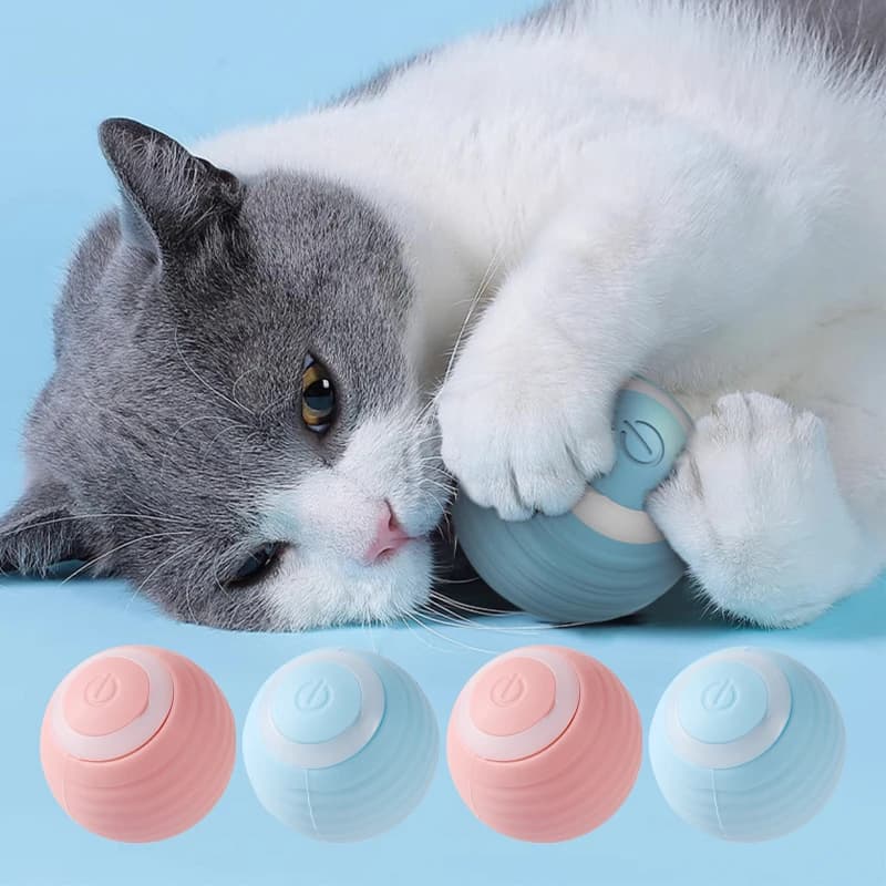 Automatic Moving Cats Toy Interactive Ball Rechargeable Rolling Electric Ball Home Pet  Accessories Things for  Supplies - 5
