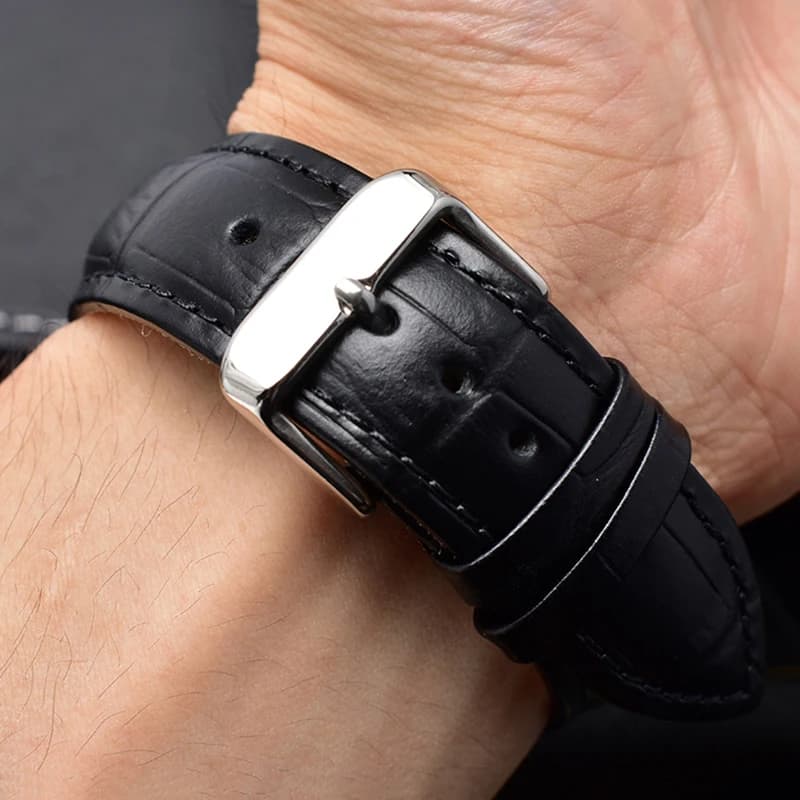 20mm 22mm Genuine Leather Watchband Casio BEM-501 506 307 EDIFICE Series EFB-530 MTP-1303 Watch Band Bracelet Strap Black Brown - 5