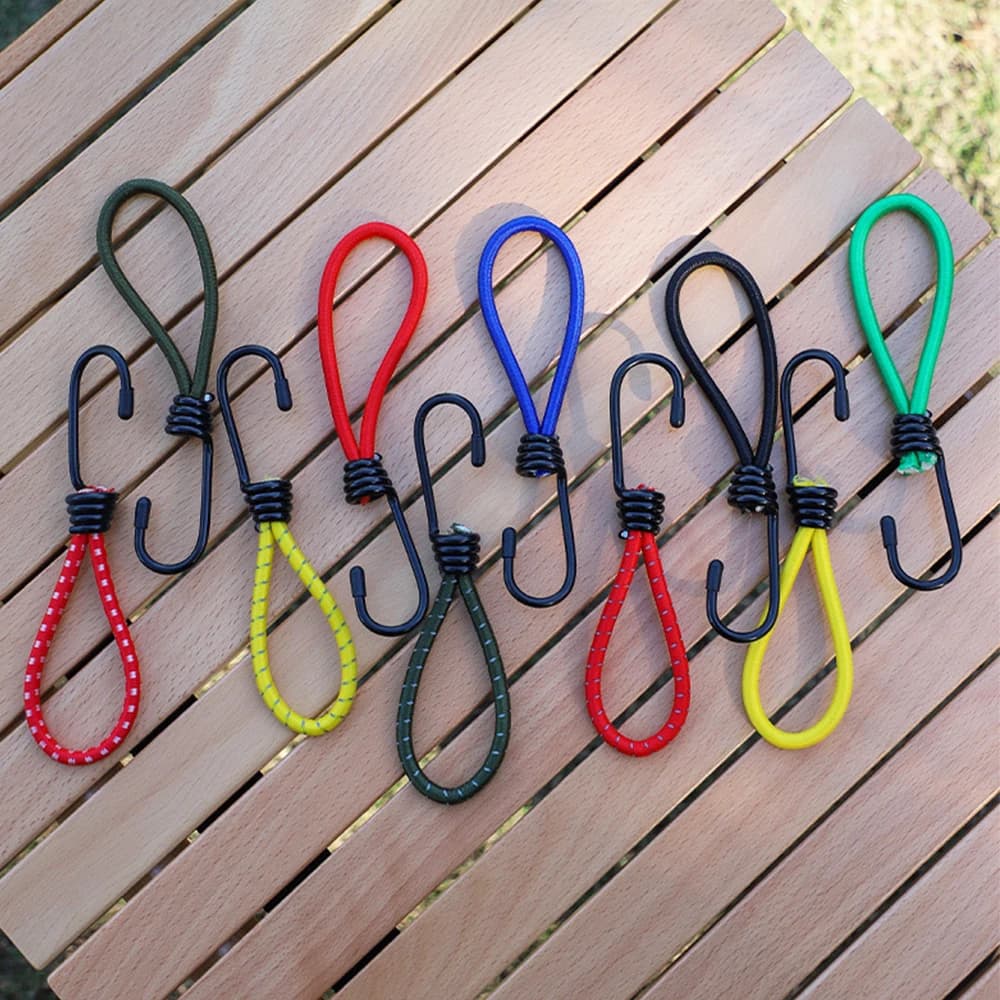 5/10 قطع خطاف حبل مرن قوي للخيمة الخارجية خطاف حبل مرن متعدد الوظائف مقاوم للرياح خطاف خيمة ثابت خطاف حبل مرن عالي الجودة - 2