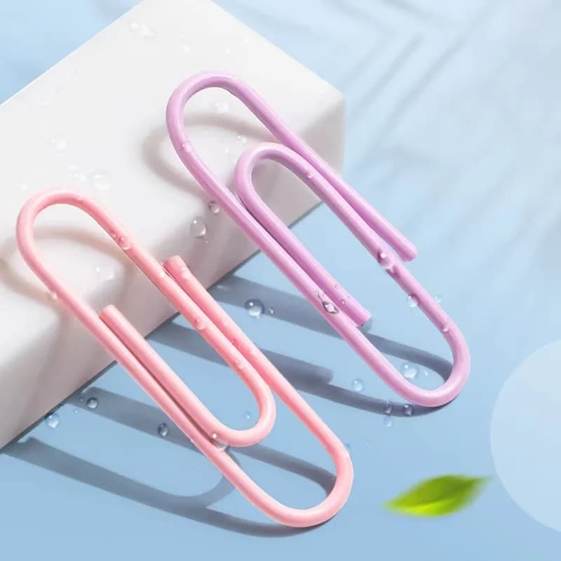160 pcs Color paper clips office supplies paper clip large file bookmark paper clip organizer stationery stainless steel - 4