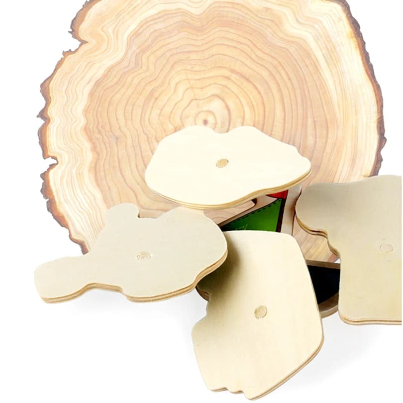 30cm Baby Toys Montessori Wooden Puzzle Hand Grab Board Educational Wood Puzzles for Kids Cartoon Animal Vehicle Child Gift - 5