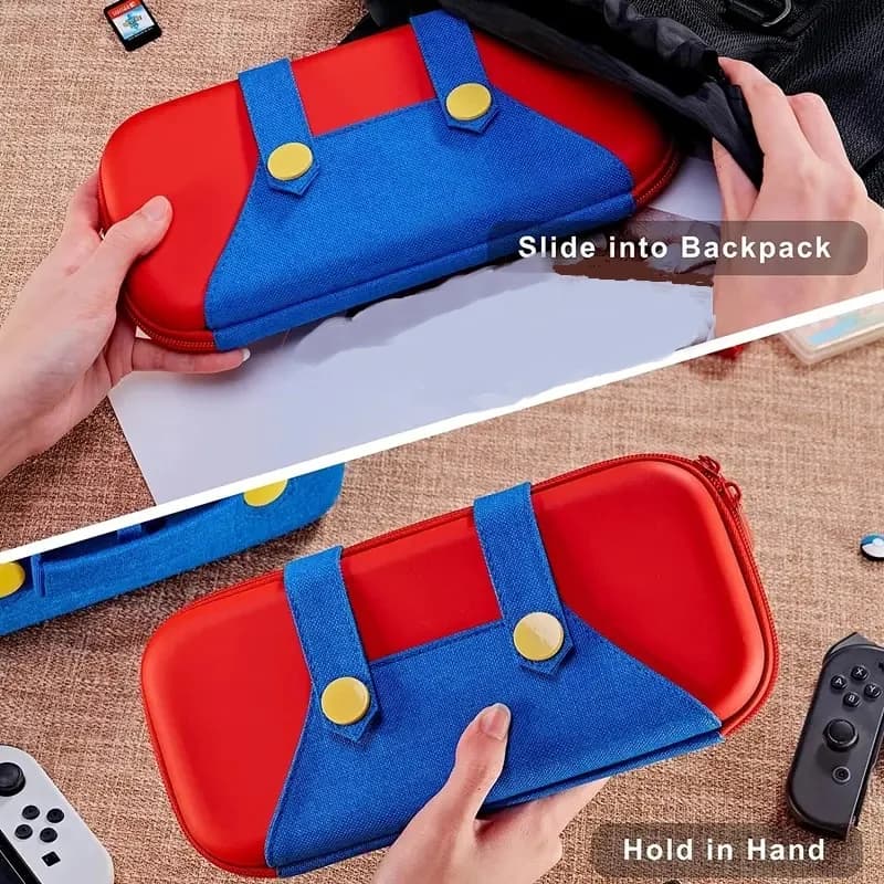 For Switch 1 2025 Case, OLED switch ,Protective Case with 10 Game Cartridge Holders, Travel Carrying Storage Pouch - 5