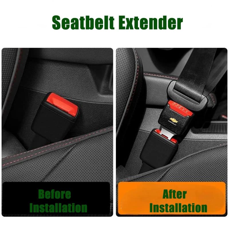 car Seat Belt Clip Extender Extra Long seatbelt lock buckle For Chevrolet Onix Cruze Silverado Impala Equinox Malibu Tahoe Trax - 3