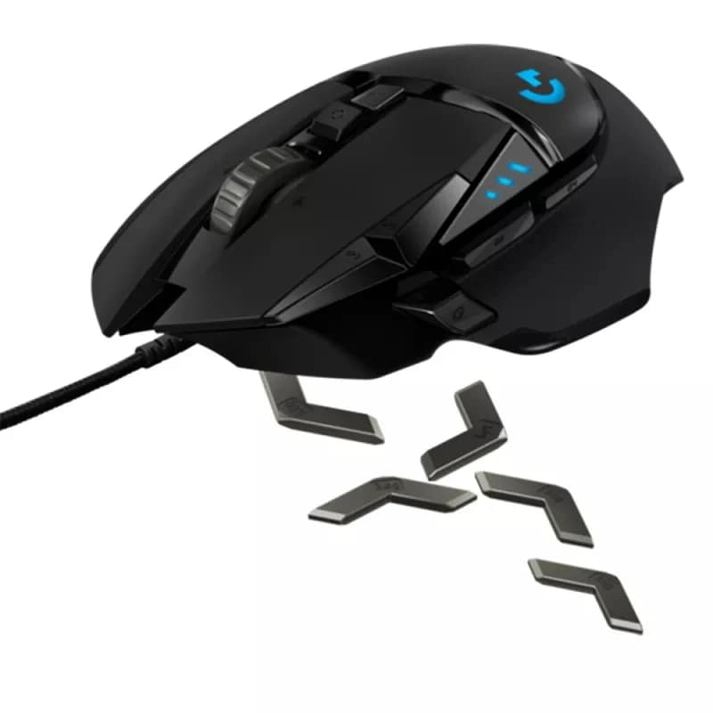 ماوس الألعاب السلكي Logitech G502 HERO بدقة 25,600 DPI وأوزان قابلة للتعديل وأزرار قابلة للبرمجة وأداء عالٍ - 5