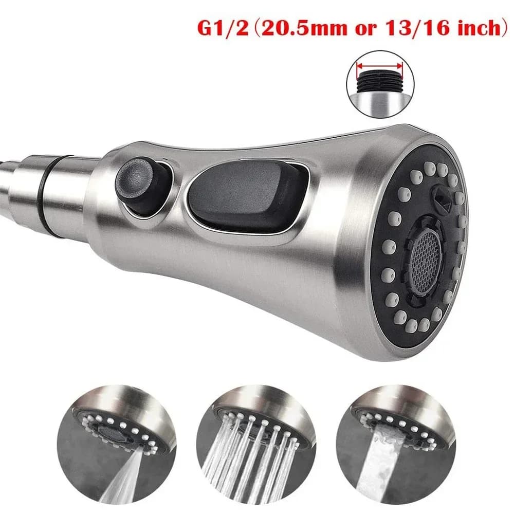 Kitchen Pull Out Faucet Sprayer Nozzle Sprayer ABS Durable Water Saving Shower Spray Head Bathroom Basin Sink Tap Replacement - 3