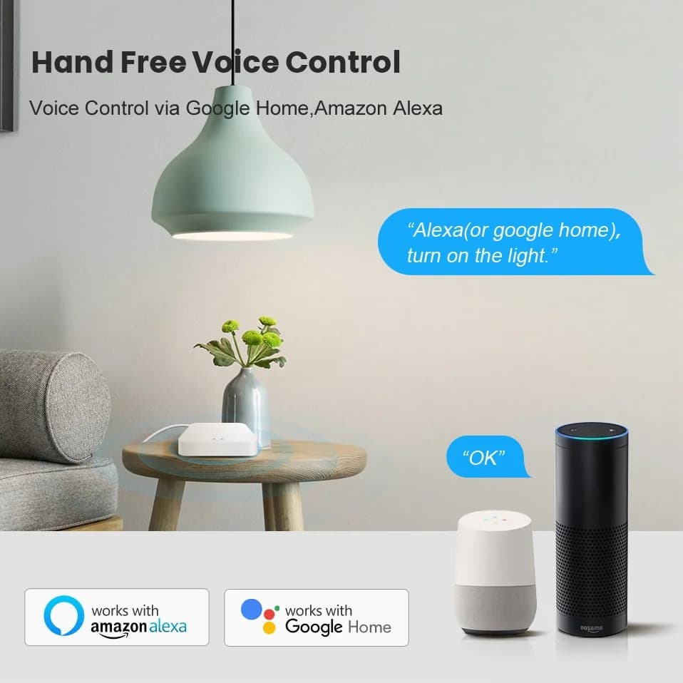 بوابة Tuya Smart Life متعددة الأوضاع مركز أتمتة منزلية ذكية جسر ZigBee WiFi بلوتوث Mesh تحكم صوتي لـ Alexa وGoogle - 3