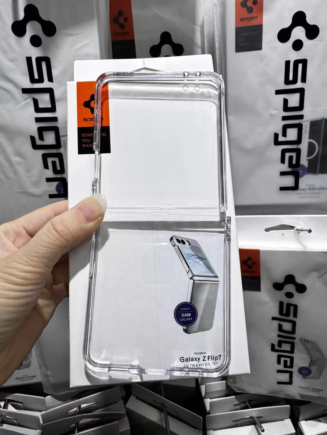 Spigen Ultra Hybrid PC Transparent Magnetic Case For Samsung Z Flip 8 7 6 5 For Magsafe Wireless Charging Flip Protective Cover - 6