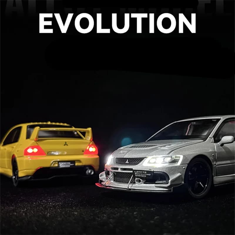 1:32 ميتسوبيشي لانسر تطور EVO IX 9 سبيكة سيارة رياضية نموذج Diecasts المعادن سباق المركبات نموذج سيارة ضوء الصوت هدايا الاطفال - 3
